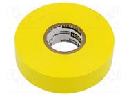 Tape: electrical insulating; W: 19mm; L: 20m; Thk: 0.18mm; yellow 3M