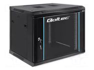 Enclosure: rack cabinet; Standard: 19"; 9U; black; Z: 500mm; X: 600mm QOLTEC