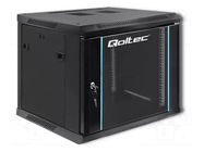 Enclosure: rack cabinet; Standard: 19"; 9U; black; Y: 600mm; X: 600mm QOLTEC