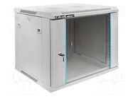 Enclosure: RACK cabinet; Standard: 19"; 9U; grey; Y: 450mm; X: 600mm QOLTEC