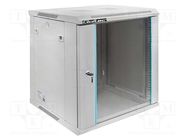 Enclosure: rack cabinet; Standard: 19"; 12U; grey; Y: 450mm; X: 600mm QOLTEC