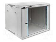 Enclosure: RACK cabinet; Standard: 19"; 9U; grey; Y: 600mm; X: 600mm QOLTEC