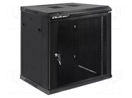 Enclosure: rack cabinet; Standard: 19"; 12U; black; Y: 450mm QOLTEC