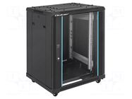 Enclosure: rack cabinet; Standard: 19"; 15U; black; Z: 855mm QOLTEC