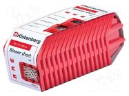 Container: cuvette; red; 92x77x60mm; 16pcs; KBISS10; short; BINEER KISTENBERG