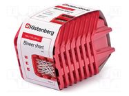 Container: cuvette; red; 144x118x84mm; 8pcs; KBISS15; short; BINEER KISTENBERG