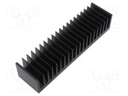 Heatsink: extruded; grilled; black; L: 50mm; W: 200mm; H: 39.9mm FISCHER ELEKTRONIK