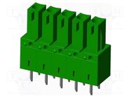 Pluggable terminal block; 3.81mm; straight; socket; female; THT AMPHENOL ANYTEK