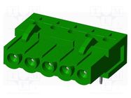 Pluggable terminal block; 5.08mm; angled 90°; socket; female AMPHENOL ANYTEK