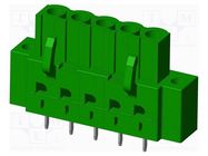 Pluggable terminal block; 5mm; straight; socket; female; on PCBs AMPHENOL ANYTEK