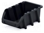 Container: cuvette; black; 198x118x84mm; KBIL20; long; BINEER KISTENBERG