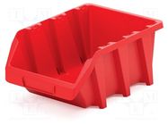 Container: cuvette; red; 295x198x133mm; KBIL30; long; BINEER KISTENBERG