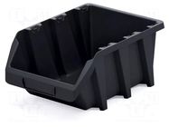 Container: cuvette; black; long; 295x198x133mm; KBIL30; BINEER KISTENBERG