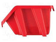 Container: cuvette; red; 144x118x84mm; KBIS15; short; BINEER KISTENBERG