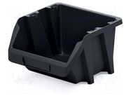 Container: cuvette; black; short; 214x198x133mm; KBIS22; BINEER KISTENBERG