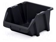 Container: cuvette; black; short; 238x272x160mm; KBIS28; BINEER KISTENBERG