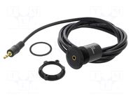 Transition: adapter cable; for panel mounting,rear side nut ONPOW