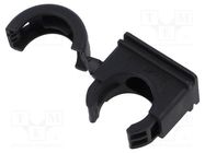 Bracket; polyamide; HelaGuard; -50÷135°C; black; UL94V-2; Size: 20 HELLERMANNTYTON