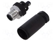 Connector: M12; male; 713; 60V; IP67; for cable; screw terminal BINDER