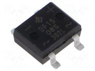 Bridge rectifier: single-phase; Urmax: 800V; If: 1.5A; Ifsm: 50A VISHAY