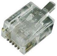 CONNECTOR, RJ11, PLUG, 6P6C, CRIMP