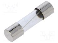 Fuse: fuse; quick blow; 8A; 250VAC; cylindrical,glass; 6.35x25.4mm EATON/BUSSMANN