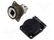 Coupler; RJ45; RJF; PIN: 8; Cat: 6; Layout: 8p8c; IP68; Polarisation: A AMPHENOL