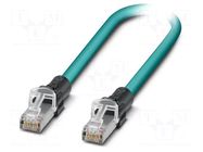 Patch cord; RJ45 plug,both sides; S/FTP; 6a; stranded; Cu; PUR PHOENIX CONTACT
