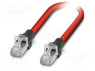 Patch cord; S/FTP; 5; stranded; Cu,tinned; PVC; red; 5m; 22AWG; IP20 PHOENIX CONTACT