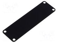 Front panel; aluminium; 1455; black; 10pcs. HAMMOND