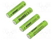 Re-battery: Li-Ion; 10440,AAA,R3; 1.5V; 1200mAh; Ø10.3x44.5mm XTAR