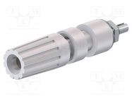 Connector: 4mm banana; socket; 35A; 30VAC; 60VDC; white; insulated STÄUBLI