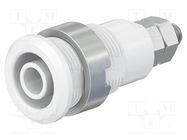 Connector: 4mm banana; socket; 32A; grey; nickel plated 