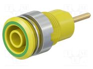 Connector: 4mm banana; socket; 24A; 1kV; Cutout: Ø12.2mm; insulated STÄUBLI