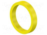 Sleeve; yellow; for banana sockets STÄUBLI