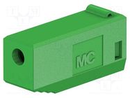 Accessories: plug case; green; Overall len: 15.5mm STÄUBLI