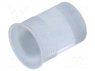 Fiber for LED; Ø5.6mm; L: 6.4mm; round; Front: convex; flexible BIVAR