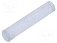 Fiber for LED; round; Ø5.6mm; Front: convex; flexible; silicone BIVAR