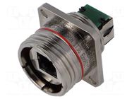 Connector: RJ45; coupler; PIN: 8; RJF; 8p8c; IP68; Cat: 6 AMPHENOL