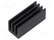 Heatsink: extruded; grilled; SOT32,TO220; black; L: 35mm; W: 13.5mm FISCHER ELEKTRONIK