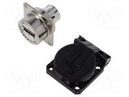 PIN: 4; for panel mounting AMPHENOL