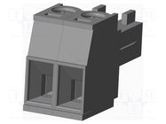 Pluggable terminal block; 3.81mm; straight; plug; female; UL94V-0 AMPHENOL ANYTEK