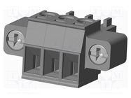 Pluggable terminal block; 3.81mm; straight; plug; female; UL94V-0 AMPHENOL ANYTEK