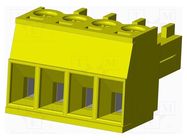 Pluggable terminal block; 3.81mm; straight; plug; female; UL94V-0 AMPHENOL ANYTEK