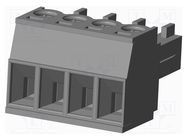 Pluggable terminal block; 3.81mm; straight; plug; female; UL94V-0 AMPHENOL ANYTEK