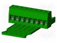 Pluggable terminal block; 5mm; straight; plug; female; for cable AMPHENOL ANYTEK