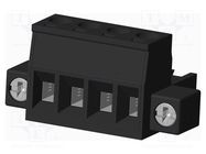 Pluggable terminal block; 5mm; straight; plug; female; for cable AMPHENOL ANYTEK