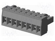 Pluggable terminal block; 5mm; straight; plug; female; for cable AMPHENOL ANYTEK