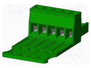 Pluggable terminal block; 5mm; straight; plug; female; for cable AMPHENOL ANYTEK