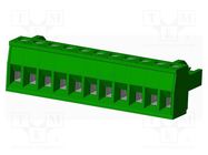 Pluggable terminal block; 5mm; straight; plug; female; for cable AMPHENOL ANYTEK